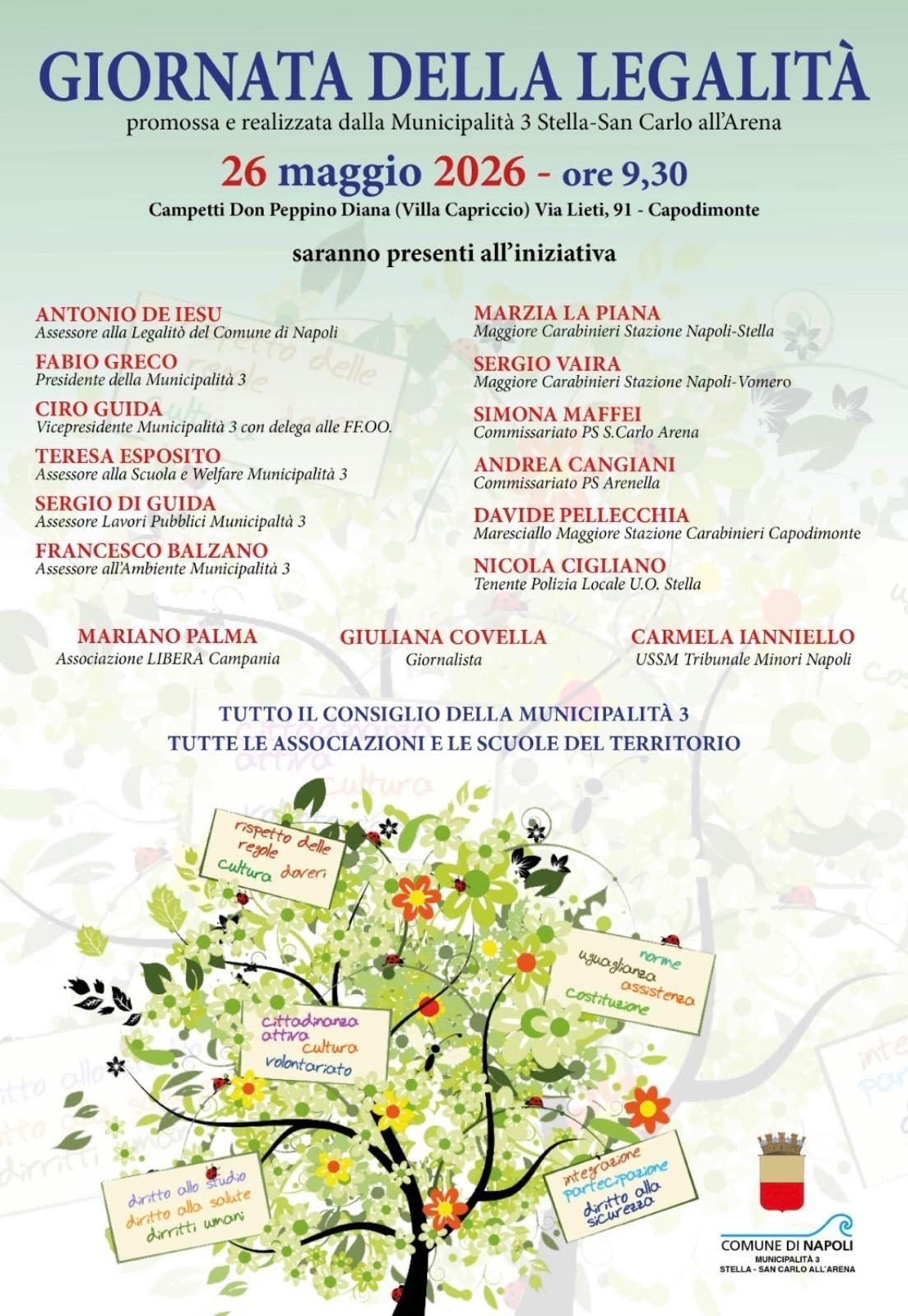 Locandina Giornata della Legalità